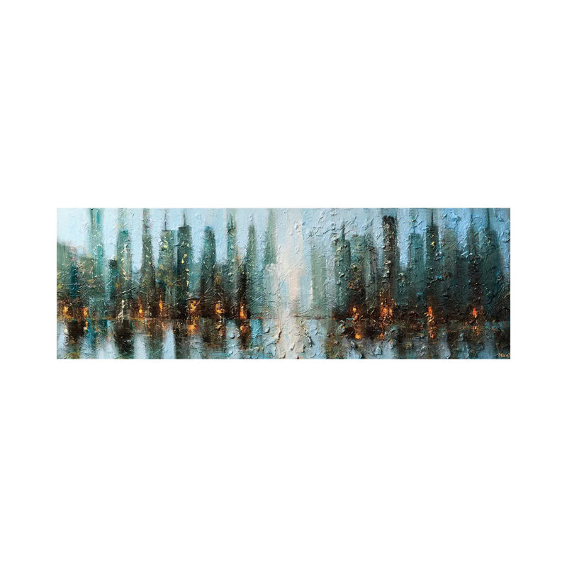 Downtown by Osnat Tzadok - Wrapped Canvas Print, 30.48 cm H x 91.44 cm W x 1.91 cm D