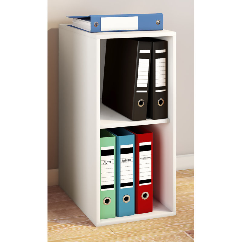 Allyx 74cm H x 35.3cm W Standard Bookcase, White