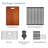33" L x 22" W Workstation Black Farmhouse Apron Front Kitchen Sink 16 Gauge Stainless Steel Single Bowl With Accessories-121832903