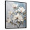 «Magnolia Blossom» blanc et bleu sur fond blanc