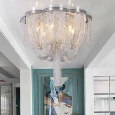Blase Aluminium LED Tiered Chandelier