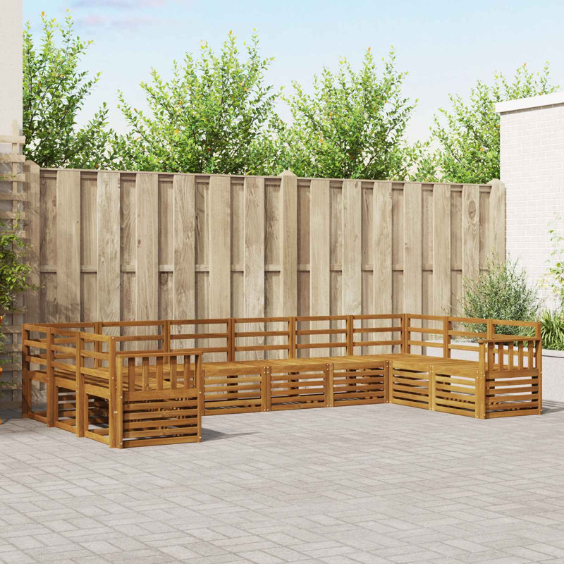 363cm Wide Patio Sectional Set
