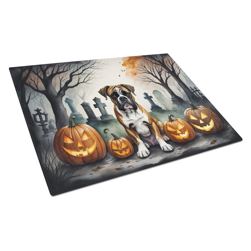 Grande planche à découper en verre Boxer Spooky Halloween