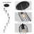 8 - Light Modern Caged Pendant Light Long Staircase Chandelier