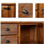 Console 48 po en bois massif avec tiroirs, armoires et tablette, buffet rétro pour la cuisine et la salle à manger, brun-450987690