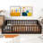 Finka Kids Floor Platforms Bed With Fence and Door-43554153-42099787