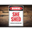 Plaque en aluminium «She Shed»-58278689