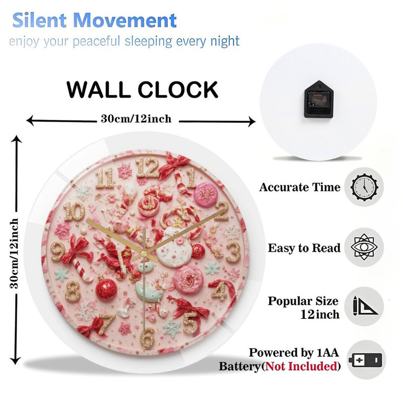 Horloge murale 12 po