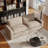 Moncada Upholstered Modern Linen Fabric One-Armed Chair-121084638