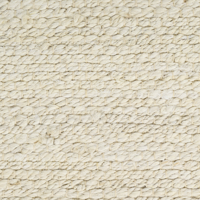 Gerri Solid Color Flatweave Area Rug, Rectangle 8' x 10', Ivory