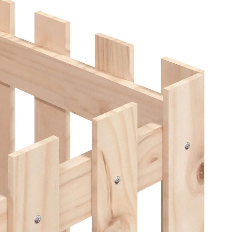 Nabeela Wood Planter Box, Natural, 40cm H x 40cm W x 40cm D