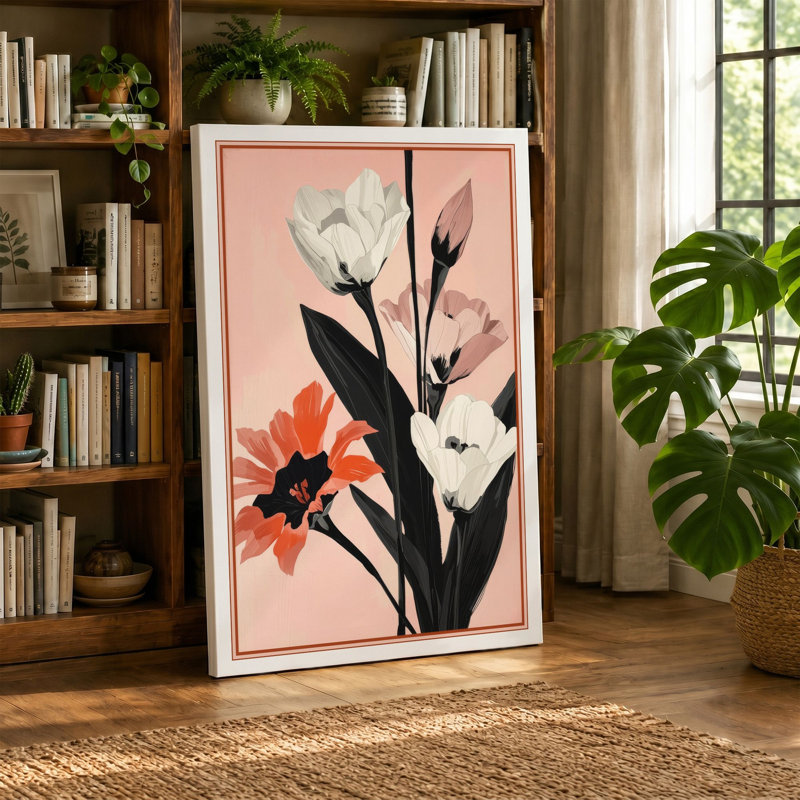 Study Botanical - Wrapped Canvas, 18x12 - 45.7 x 30.5 cm, White Border