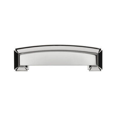 Bridges Collection Cup Pull - 3", 3-3/4" & 5-1/16" Center to Center Cabinet Pull Chrome - Transitional, Deco Hardware for Drawers & Cabinets