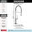 Renaldi Touchless Pro Style Commercial Kitchen Faucet with Touch Technology Chrome-118828324