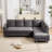 95" Upholstered L Shaped Sofa Modern Sectional-926521337