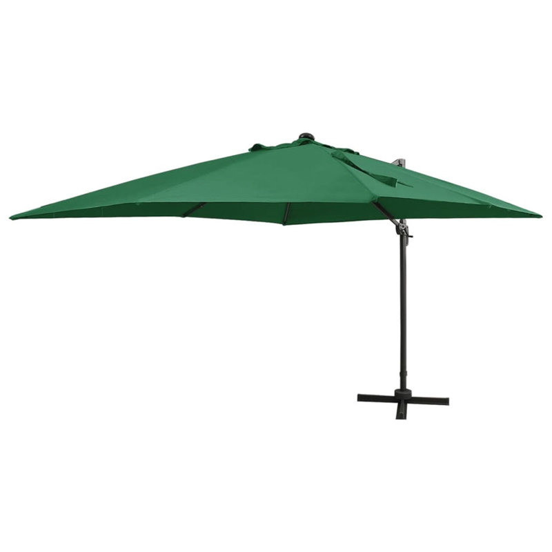 Lucca 300cm Lighted Cantilever Parasol, Green