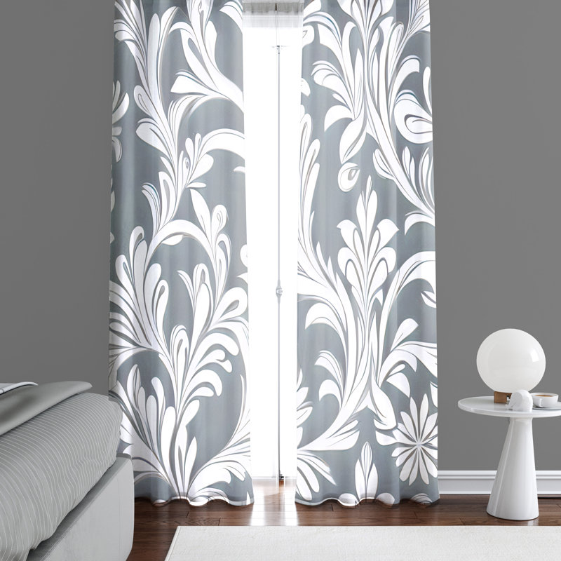 Bethlyn Semi Sheer Curtain Pair, 40" W x 52" L