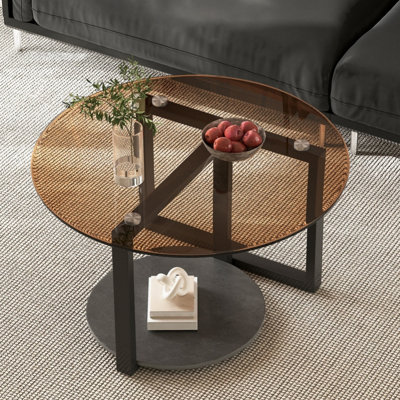 Cross Legs Coffee Table with Storage