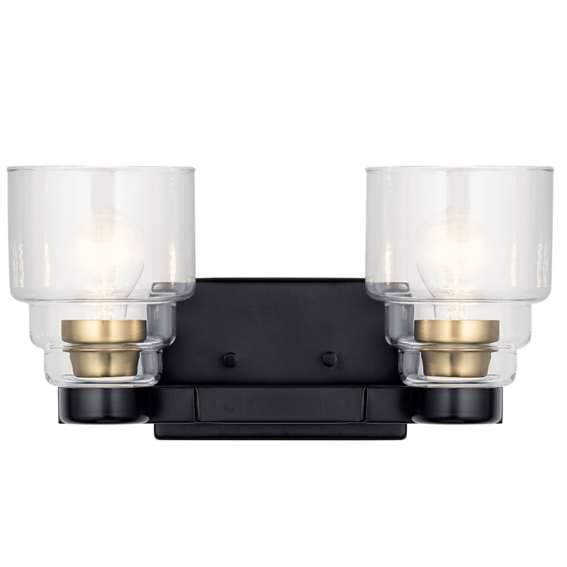 Ariarose 2 - Light Vanity Light, Black, Clear