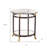 Dingle 21" Gray Glass Round End Table