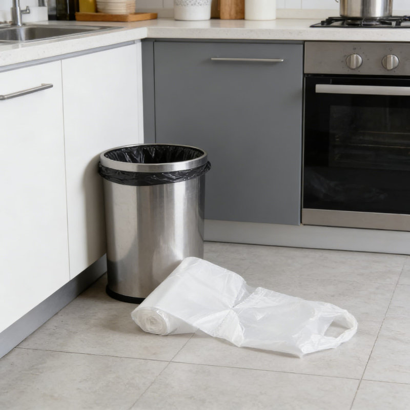 Sacs à ordures robustes 13 gallons, 105 sacs - Sacs à ordures résistants aux fuites et à la perforation pour la cuisine, le bureau et la maison, non parfumés et résistants