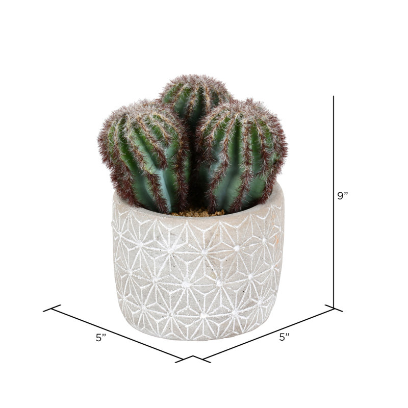 Cactus artificiel 9 "en pot