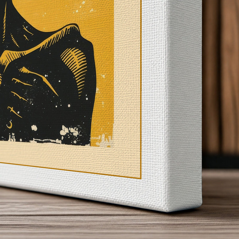 Alien Icon Retro - Wrapped Canvas, 30x20 - 76.2 x 50.8 cm, White Border