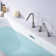Bathtub Faucet with Handheld Shower, Bath Tub Faucet with Single Handle