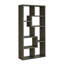 Rectangular 10Shelf Bookcase In Weathered Grey