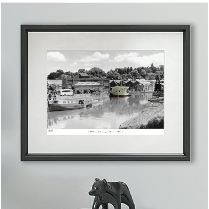 Truro, The Quayside C1955 by Francis Frith - Single Picture Frame Print, 45cm H x 60cm W x 2.3cm D