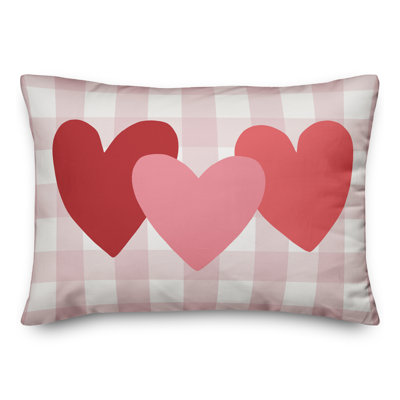 Housse de coussin rectangulaire Triple Heart