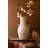 Kalalou Stone Composite Beige Urn with Two Handles 26"H – Textured Decorative Vessel for Home Décor