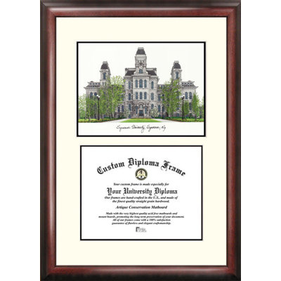 NCAA Brown Wood Picture Frame with Mat