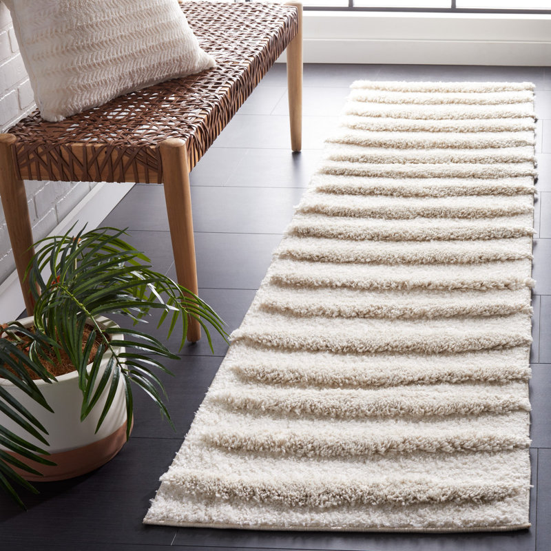 Hi-Lo Shag Performance Solid Color Rug, Runner 2'2" x 8'