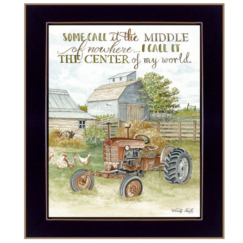 «Center of My World», art mural encadré pour le salon, reproduction murale encadrée par Cindy Jacobs