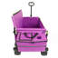 Chariot pliant 3-en-1 avec siège de banc et rangement, protection contre les brevets - comprend 1 sac de glace, 500 lb poids lourd, roues tout-terrain de capacité de 180 L pour le camping, la plage, les sports, le jardin, le mauve-128815599-128815593