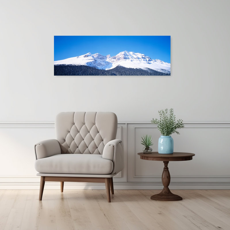 Banff, parc national, Alberta, Canada, paysage contemporain abstrait, art mural, H 12 po x l 36 po