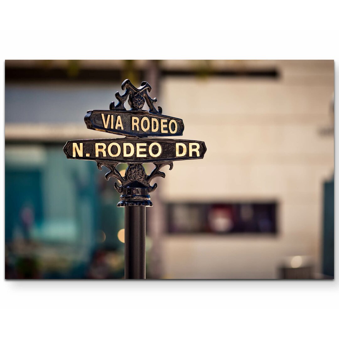 Leinwandbild Rodeo Drive Schild Los Angeles