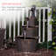 Rustic Pump and Barrel Water Fountain, 40"