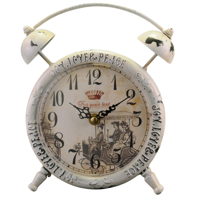 Energicus Stainless Steel Alarm Tabletop Clock