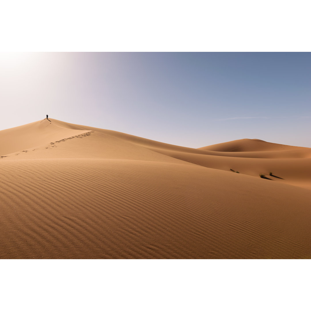 Dunes Erg Chebbi Desert, Sahara, Merzouga, Morocco by JulianSchaldach - Wrapped Canvas Print
