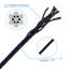 Corde à câbles en acier inoxydable H 7 po x l 7 po x l 7 po-113338444