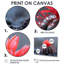 Cactus rouge et vert, gouttes de pluie, art mural cactus floral-842434351-842434353