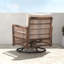 Chaise de patio pivotante avec coussins Alana