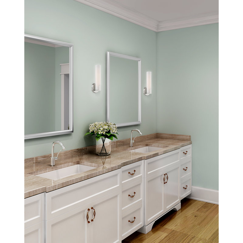 Brynlei Steel Flush Mounted Sconce, Polished Chrome