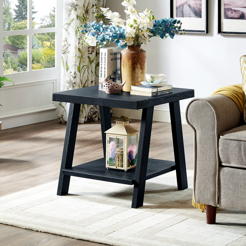 Table d'appoint Contemporary, Gris, H 23 po x l 22 po x P 23,5 po