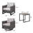Naresa Wicker 5 - Person Patio Conversation Set with Cushions-2014645644-2014645645