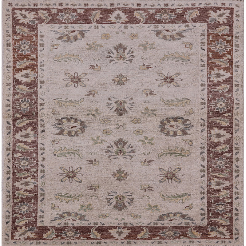 Zale Oriental Indoor Rug, Square 4'