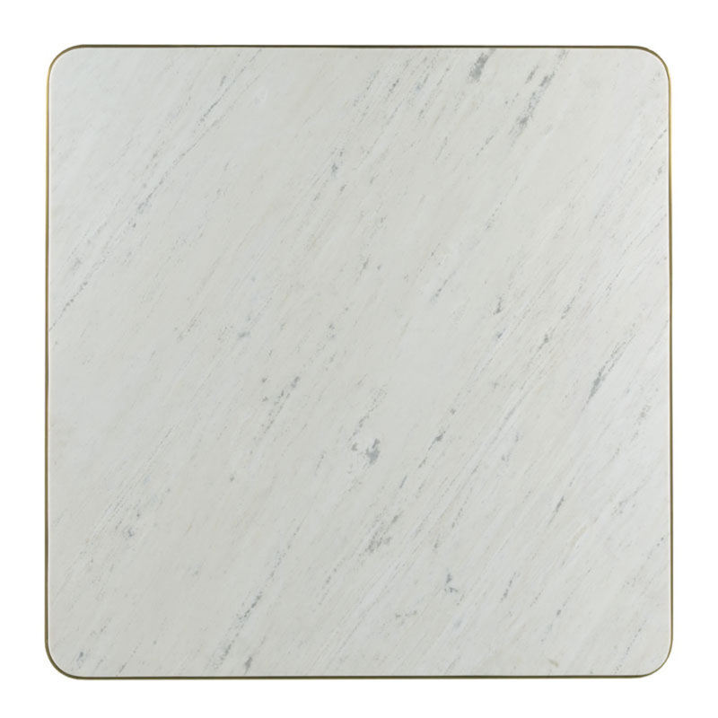 Winston Square Marble Dining Table, 42"H x 36"L x 36"W, Vista