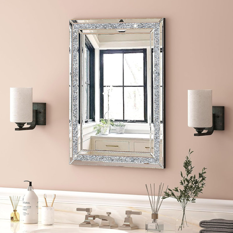 Miroir mural cristal